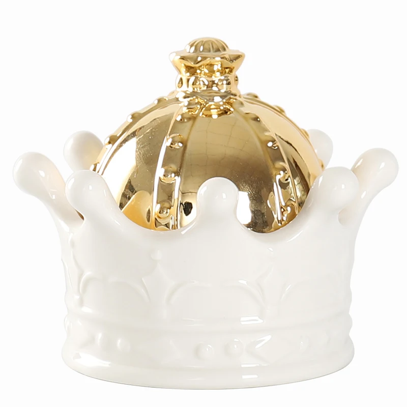 Европейская Корона коробка для хранения ювелирных изделий с покрытием конфетный