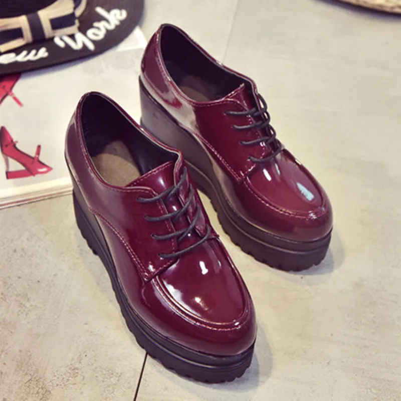

Women Flat Platform Shoes Woman Thick Bottom Spring Autumn Platform Women's Casual Shoes Height incresing Flats Women