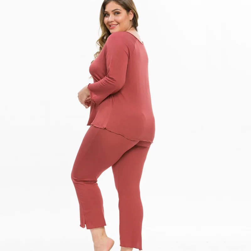 Новинка 2020 модная женская одежда размера плюс домашний сервисный костюм 6XL