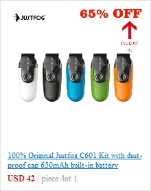 Bigsale 2 шт./лот, комплект JUSTFOG FOG1, ограниченная серия, 1500 мАч, встроенный аккумулятор, все в одном комплекте, vape pen2ML для обоих пусковых устройств