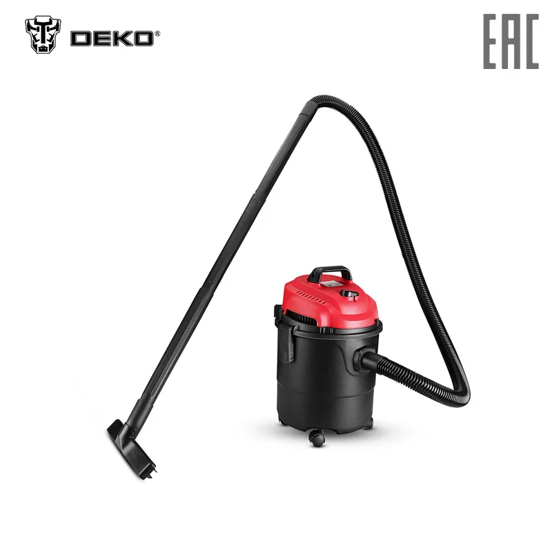 Вакуумный Пылесос DEKO DKVC 1400 15P для сухой и влажной уборки пластик Нержавеющая