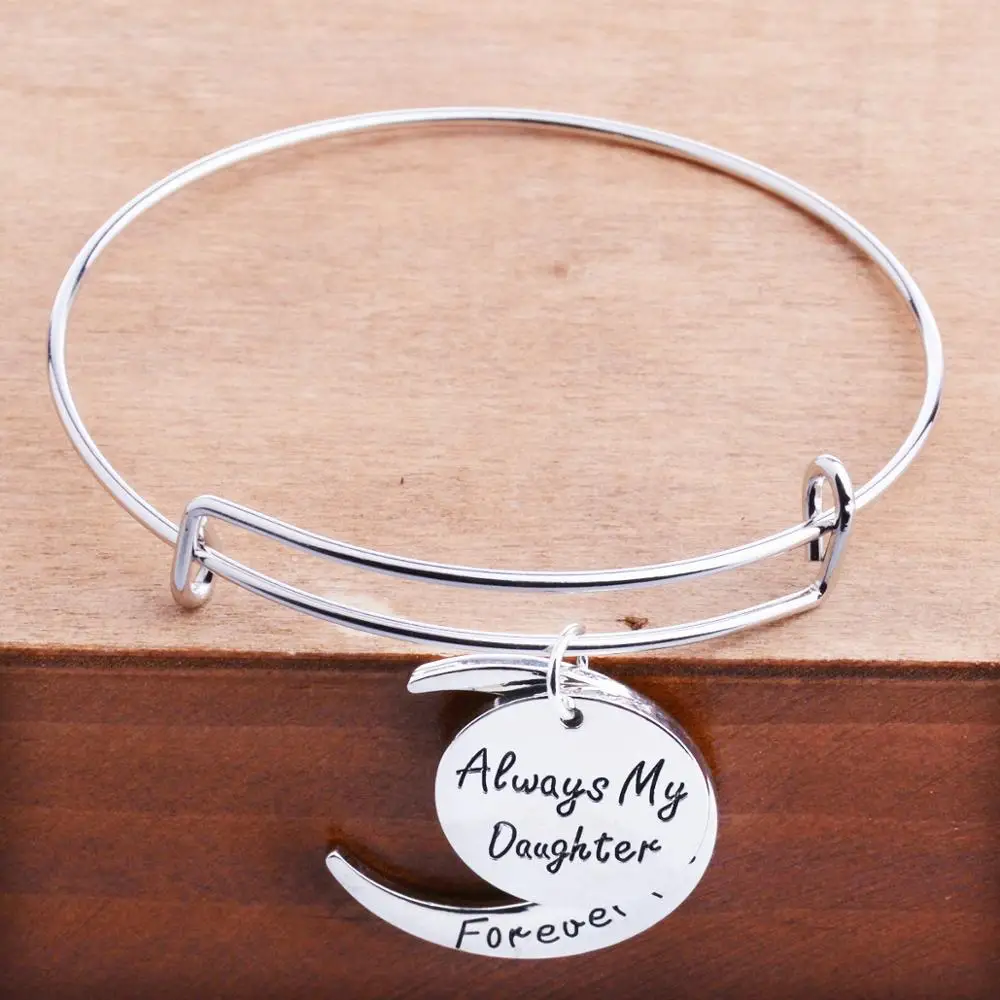 12 шт. мой друг навсегда украшения в виде Луны браслеты всегда моя дочь Браслеты