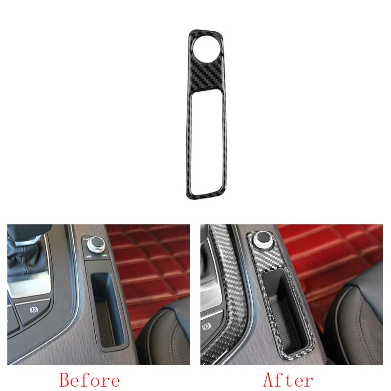 100% углеродное волокно автомобильный переключатель громкости панели обшивки для