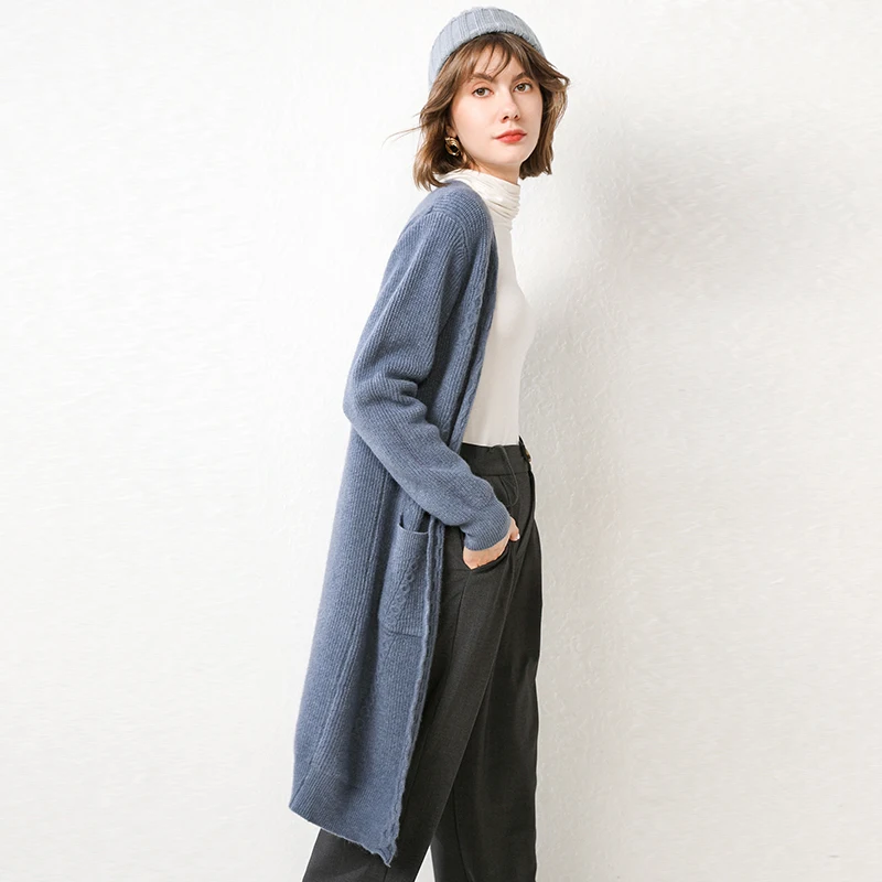 Adohon 2019 женский зимний кашемировый кардиган и осенний Женский вязаный