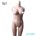 Tgirl костюм кросс-боди с чашкой D, силиконовые формы для груди, полноразмерные обтягивающие брюки, Трансвестит Drag Queen