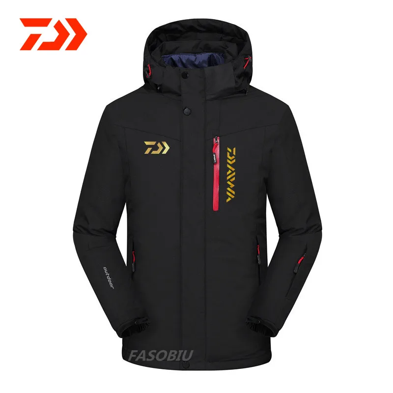 

2021 Spring New Men's Daiwa Winter Fishing Jacket Waterproof Breathable Fishing Clothing Outdoor Hiking Hooded Fishing Clothes
