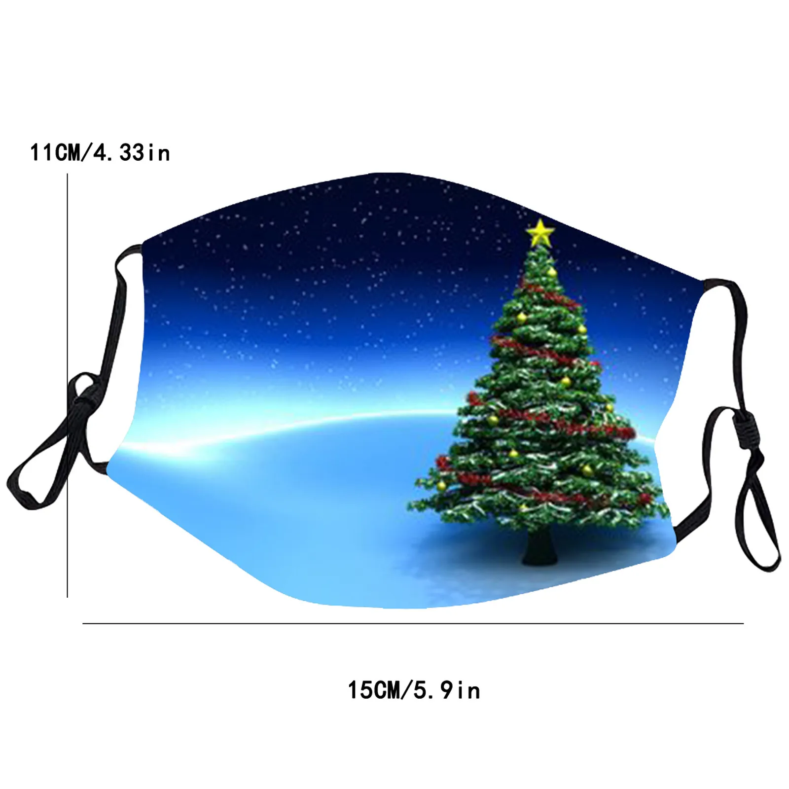 

Headband masques mascarillas protectora Children Christmas Print Face Mask Protection Mask Washable Reusable mask #