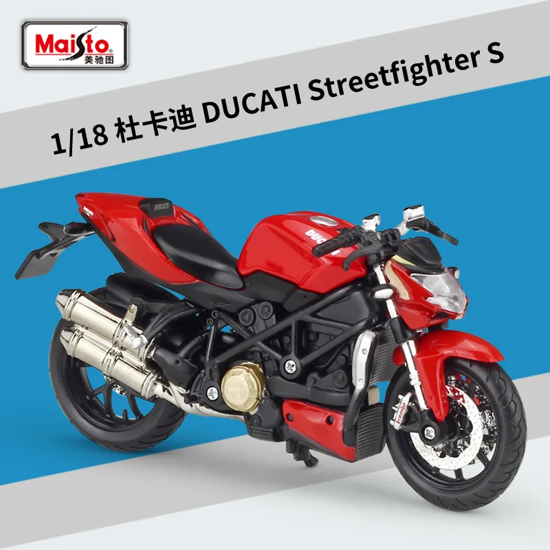 

Maisto 1:18 Mod Streetfighter S High Simulation Vehicle Alloy Metal Model Motorcycle Road Racing Motorbike