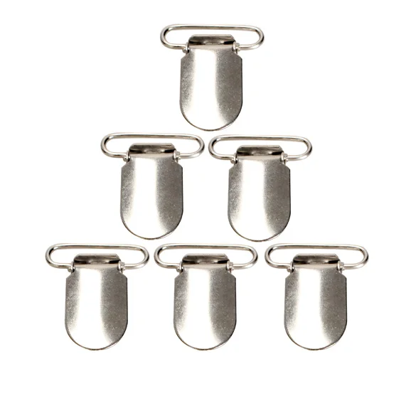

30PCS Suspender Clip 25mm for Overalls Suspender Trousers Silver M56
