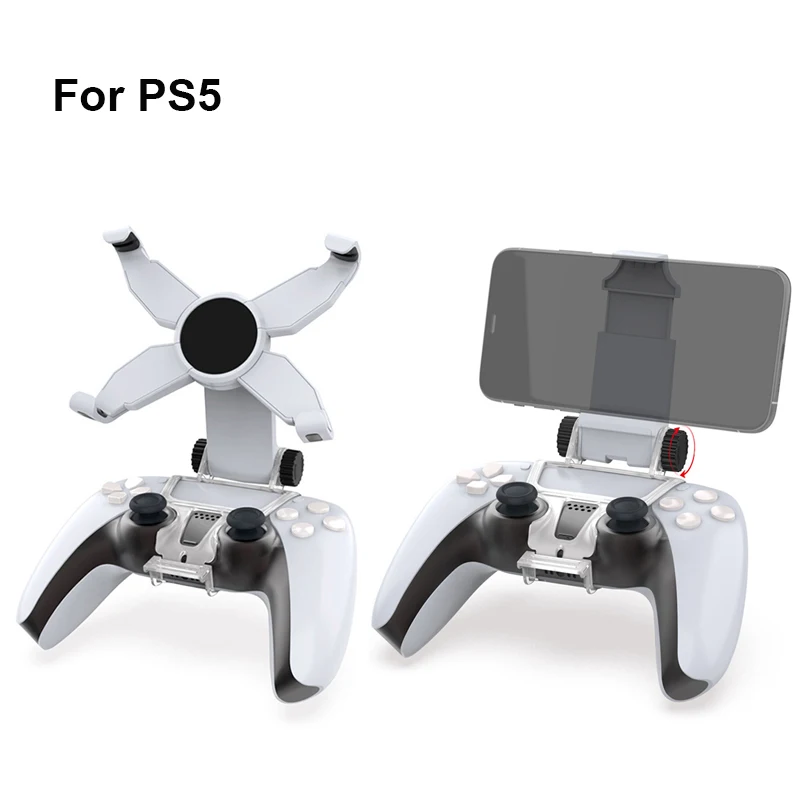 

SmartPhone Clamp Adjustable Game Clip for SONY PlayStation 5 PS5 Wireless Controller Gamepad Mobile Phone Holder Bracket