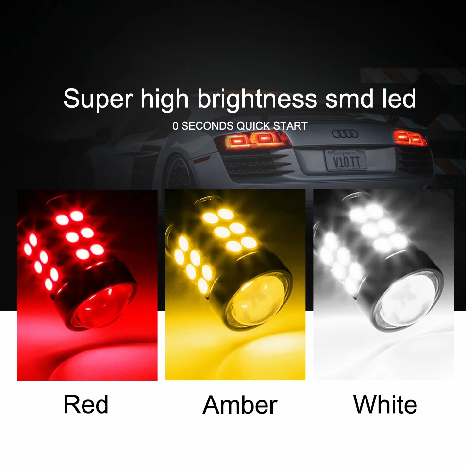 ANMINGPU 2x сигнальная лампа Led T15 Canbus 921 912 лампы 3030SMD W16W Светодиодная супер яркая