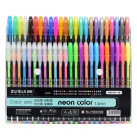 48 colors gel pen set drawing painting colored glitter art marker pens school student office writing stationery gifts supplies