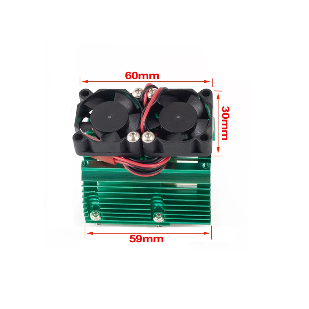 High Speed Dual Cooling Fan Motor Heatsink 41-43mm for 1/8 1/10 RC Car Monster Truck ARRMA Traxxas SUMMIT E-REVO 4068 4274 EZRUN | Игрушки и