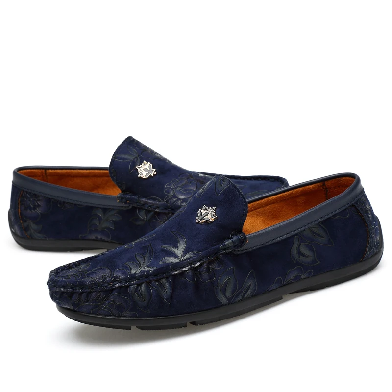 Летняя обувь для мужчин 2018 дышащие полутапочки синие красные Лоферы мужские