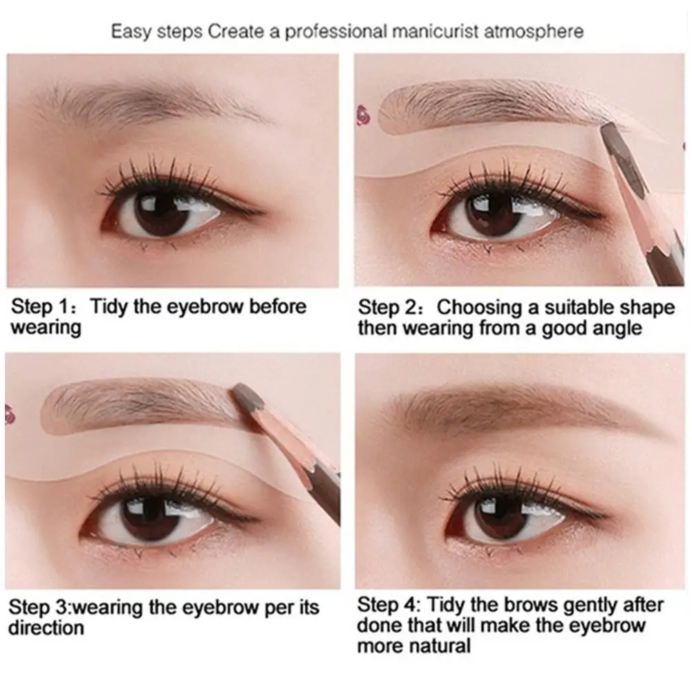 

Eyebrow Shaper 10Pcs/set Eyebrow Stencil Card Grooming Template Stickers Beauty Cosmetic Makeup Women Tools Shaper Tool N8N8