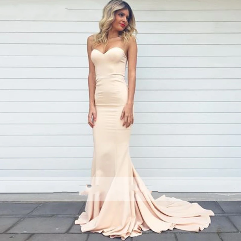 Атласное Вечернее платье Русалка Lceland с открытыми плечами бальное до пола без