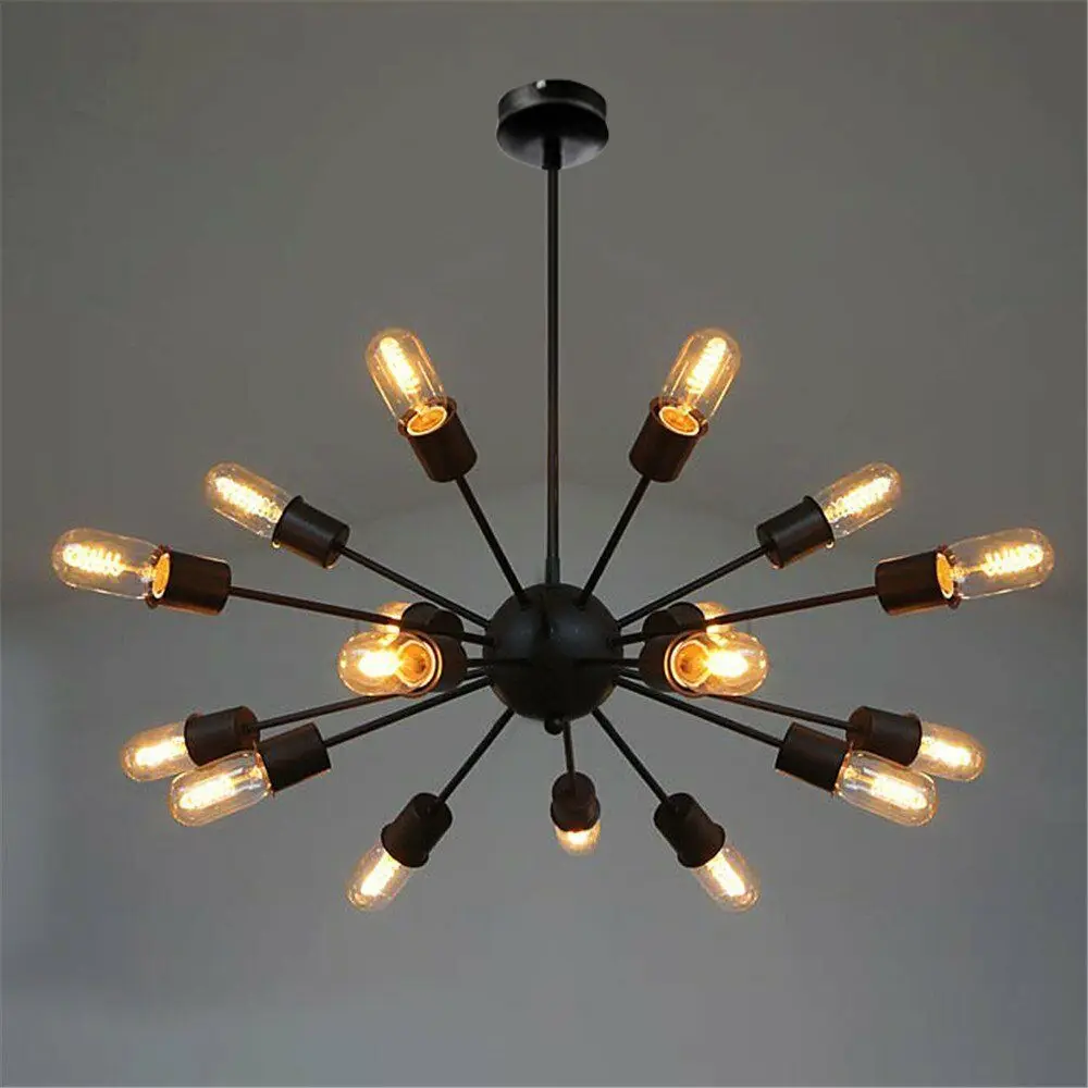 

Sputnik Vintage Edison Chandelier 18Light Hanging Satellite Ceiling Pendant Lamp
