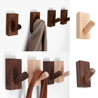 1PCSNatural деревянная вешалка для одежды настенный крючок для одежды, настенный декоративный держатель для ключей шапки и шарфа Сумочка для хранения Вешалка стойка для ванной