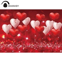 allenjoy happy valentines love theme backdrop red hearts balloons wedding party supplies decoration banner wallpaper photo zone