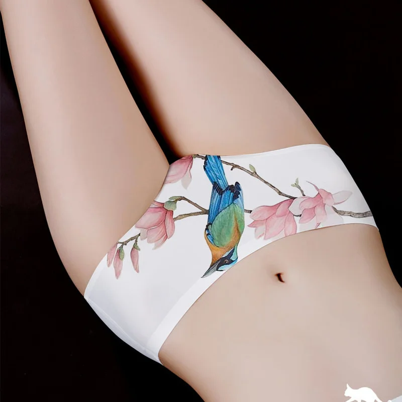

NEW Retro fashion Flowers Women's Invisible Seamless Briefs Panties Women Underwear Pants for Girls Comfortable Sexy Soft Panty