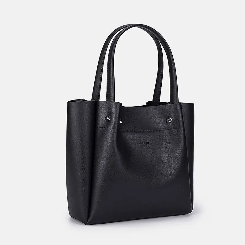 

Muralon Brand Handbags 2021 New Leather Tote Bag Fashion Women Casual Shopping Large Capacity Portable Black Shoulder Travel Bag