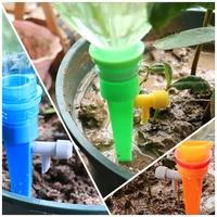 6pcs automatic irrigation tool potted plants watering garden plant ajustable irrigation system bottle spikes selfwatering device