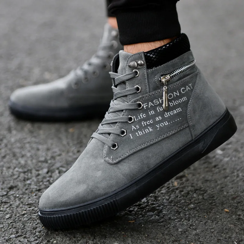 2018 популярные мужские ботинки модные теплые зимние мужская обувь Осенняя