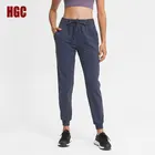 Брюки женские спортивные с двумя боковыми карманами, тренировочные штаны с завышенной талией для фитнеса и йоги, на завязках