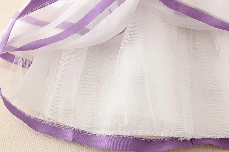 Детское праздничное платье без рукавов с ожерельем для маленьких девочек костюм