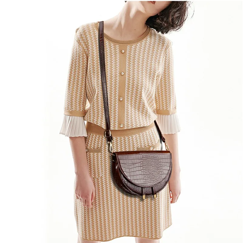 Модная женская сумка через плечо кожаный однотонный саквояж на Повседневная