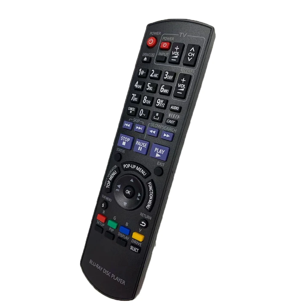 

New N2QAYB000508 Remote Control for Panasonic EUR7658Y90 DMP-B500 BD30 BD35 BD45 BD50 BD60 Blu-ray DVD DISC Player Fernbedienung