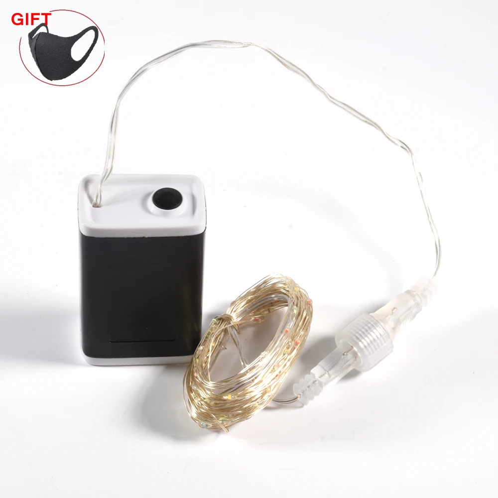 100 Строка светильник s украшения светодиодный Медный провод 8 Функция праздничный