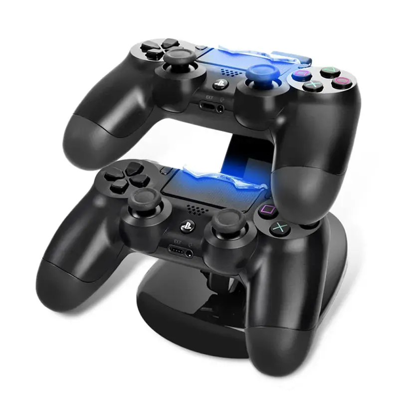 Аксессуары для PS4 двойная микро usb зарядная док станция джойстика PlayStation 4 Dualshock4