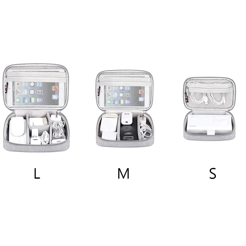 Портативная сумка-Органайзер BUBM для электронных аксессуаров дорожная