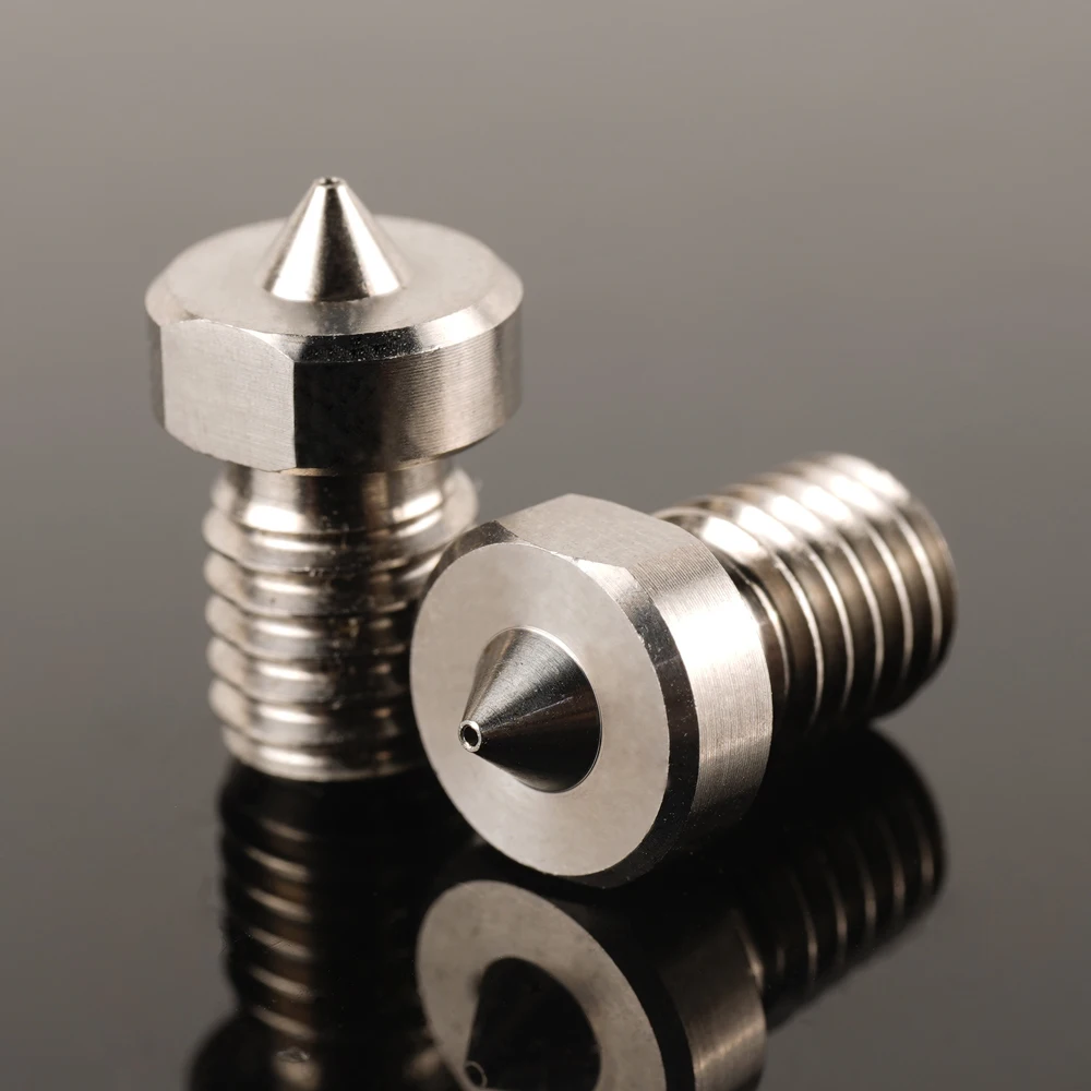 KINGROON E3D V5 V6 Nozzle M6 Thread 0.2mm 0.4mm Titanium Alloy Nozzles 3D Printer Extruder Hotend for 1.75mm Filament | Компьютеры и