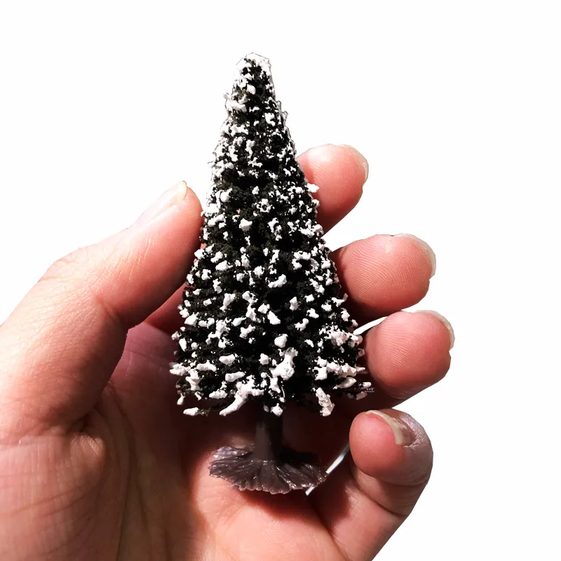 New 2Pcs/Pack 1:87 HO Scale Simulation Cedar Christmas DIY Decoration Small Tree for Sand Table Model | Игрушки и хобби