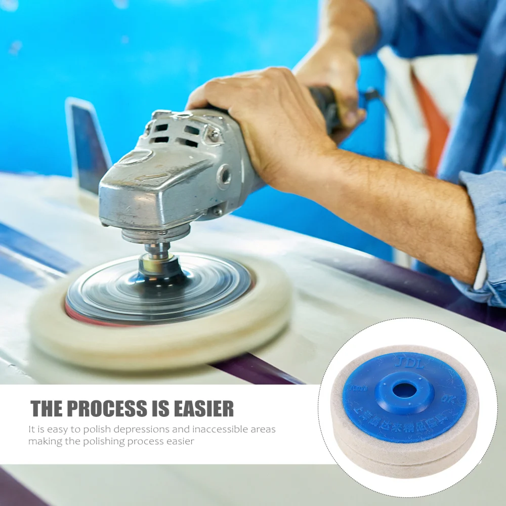 

10Pcs Polishing Brushes Polishing Wheels Grinding Tools with Broken Waxes (Blue)