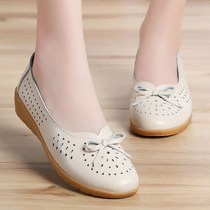 Туфли LIHUAMAO женские кожаные на танкетке заостренный носок без застежки высокий