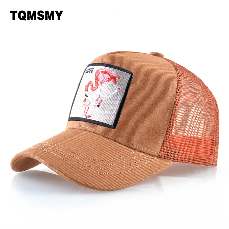 Бейсболка унисекс летняя дышащая с вышивкой фламинго | Аксессуары для одежды