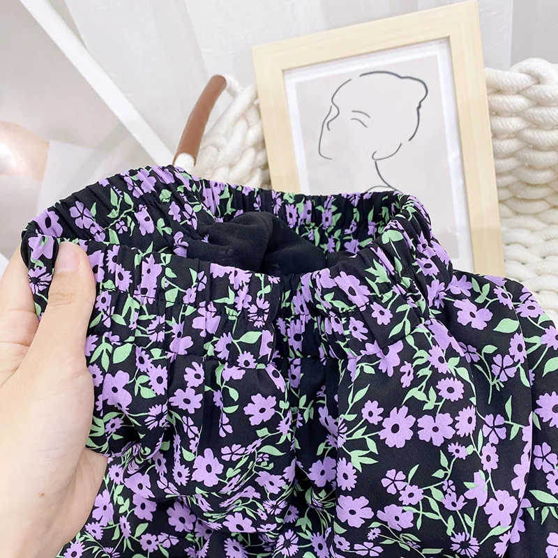 

GTGYFF Summer Midi Skirt Elastic High Waist Floral Print Skirts For Womens Vintage Jupe Femme Ete Korean Style Clothes