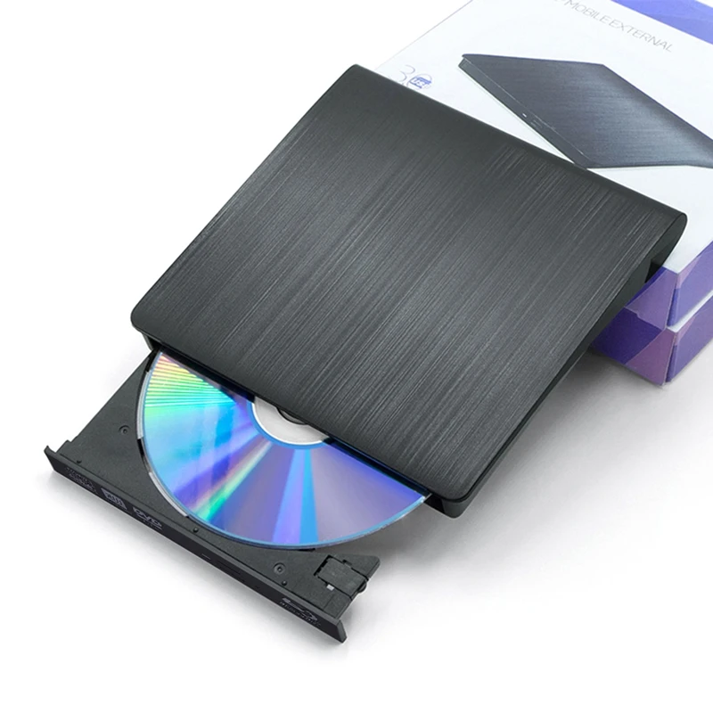 

For Laptops Ultra Thin External USB 3.0 Blu Ray Burners BD-RE CD/DVD RW Burners Can Play 3D 4K Blu Ray Discs