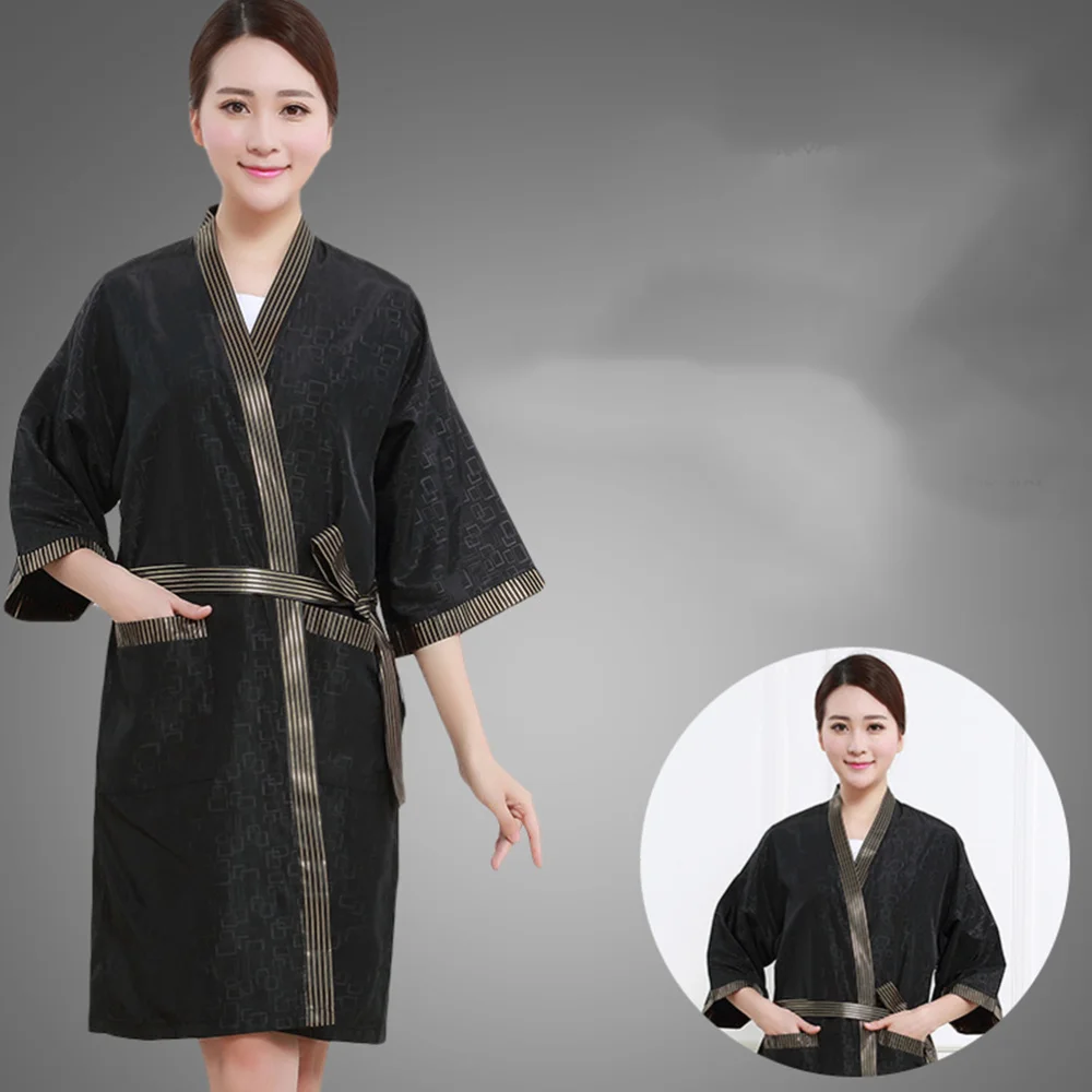 

Non-stick Hairdressing Guest Robe Barbershop Clothes Hair Salon Hair Cutting Kimono Salon Supplies