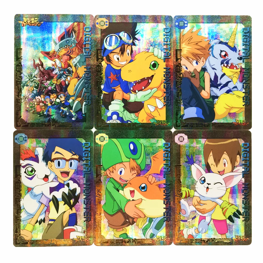 

9 шт./компл. Digimon Цифровой Монстр 2020 бронзового цвета игрушки хобби Коллекционные вещи игра Коллекция аниме-открытки