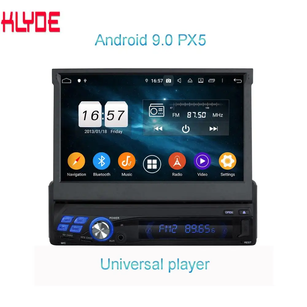 Популярный Автомобильный мультимедийный плеер Klyde 7 дюймов на базе android 9