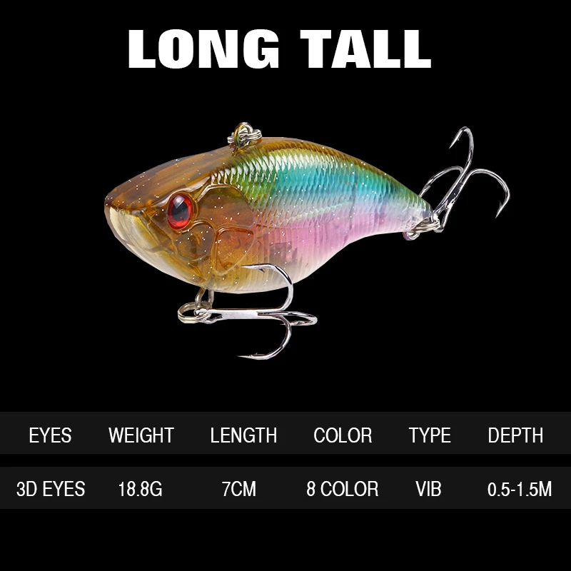 Fargiant приманки для рыбалки VIB молния глубокая твердая приманка Chatterbait Leurre Swimbait 7 см