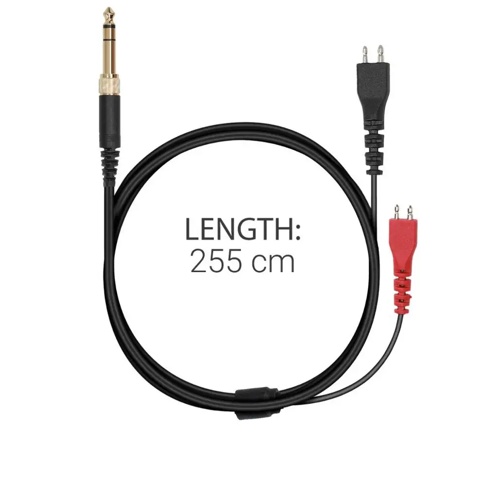 

OFC 6.35mm Replacement Stereo Audio Cable Extension Cord for Sennheiser HD25 HD 25-1 HD25-1 II HD25-13 HD25-C Headphones
