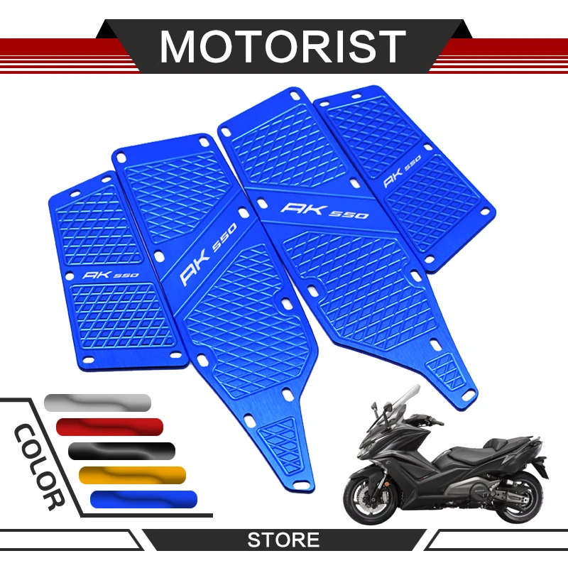 

Motorbikes pedal Front and Rear Footrest Footboard Step Motorcycle Floorboards Foot Pegs For KYMCO AK550 KYMCO AK 550 2017 18