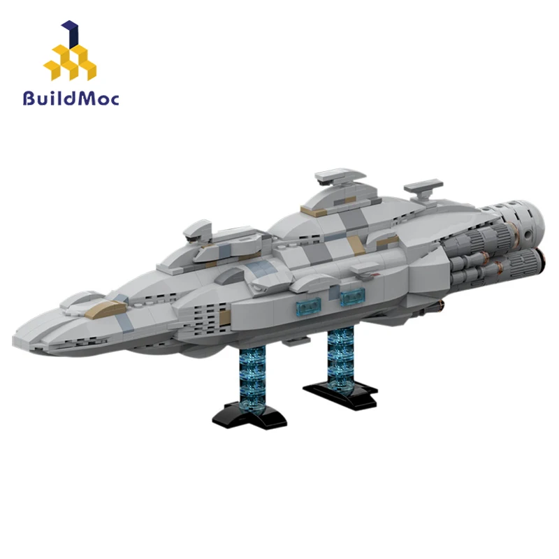 

Buildmoc Star Movie Warship Mon Calamari MC80 Home One Type Star Cruiser Spaceship Mode MOC Building Blocks Bricks Kid Toys Gift