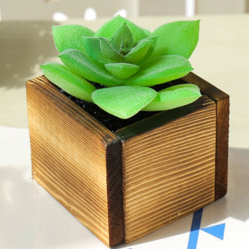 Искусственные суккуленты фальшивый кактус горшечные растения DIY домашний сад