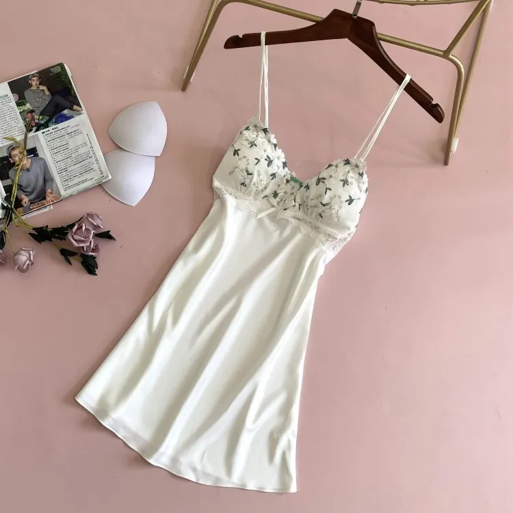 

Lace Women Kimono Robe Gown Bridal Wedding 2PCS Nightwear Sexy Bathrobe Sleepwear Satin Loose V-Neck Loose Intimate Lingerie